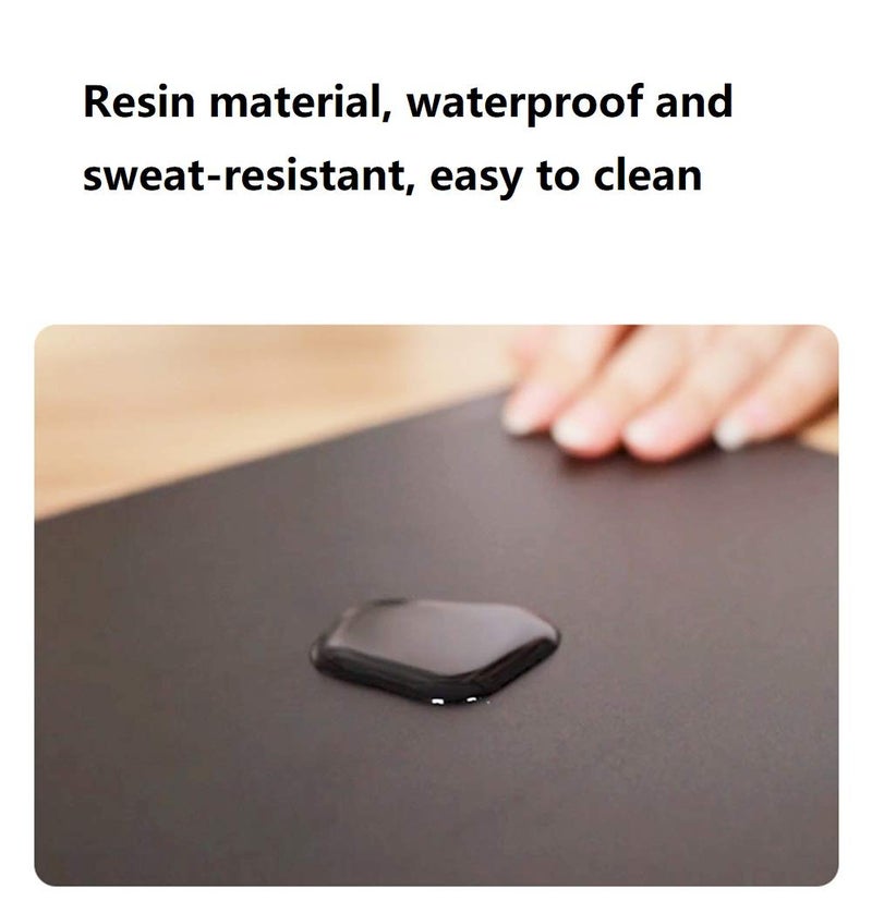 Seihoo Mouse Pad, Resin Hard Surface Mouse Mat Polymer Silicone Bottom Gaming Mousepad No Smell Waterproof for Games, Office 30 x 24 cm (11.8 x 9.5in) - Image 5